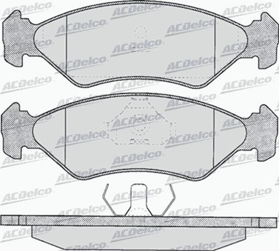 ACDelco AC487081D - Kit pastiglie freno, Freno a disco autozon.pro