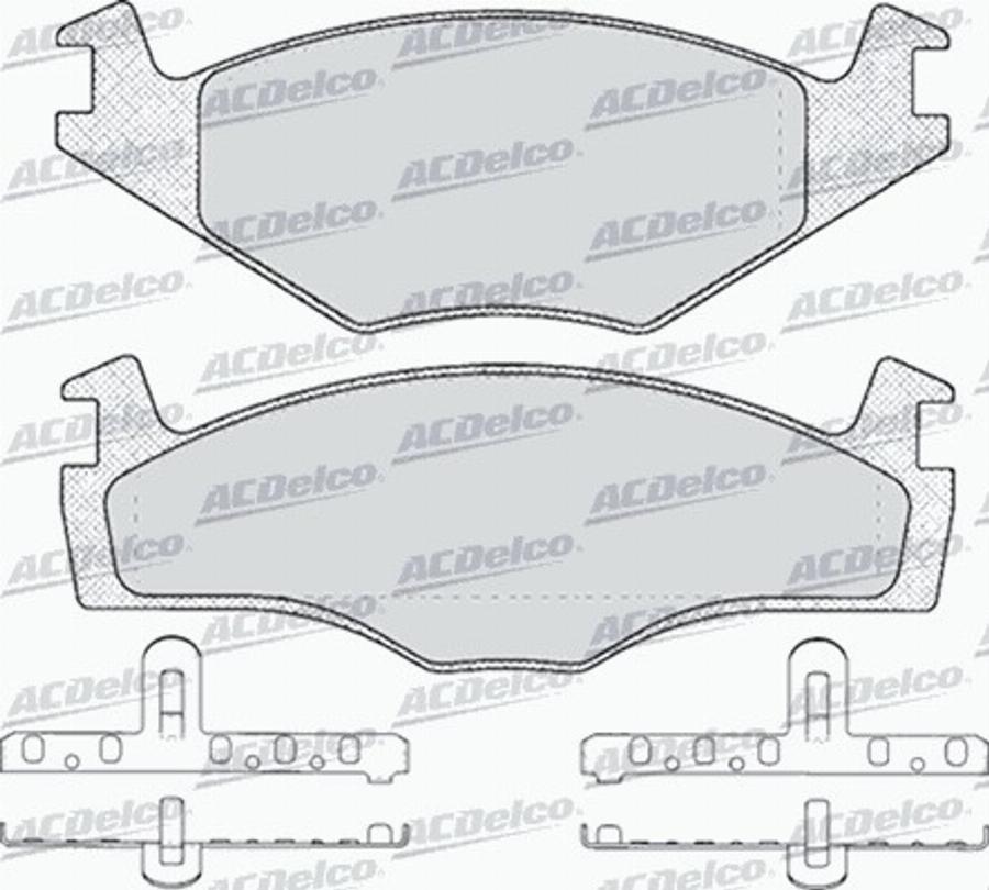 ACDelco AC436681D - Kit pastiglie freno, Freno a disco autozon.pro