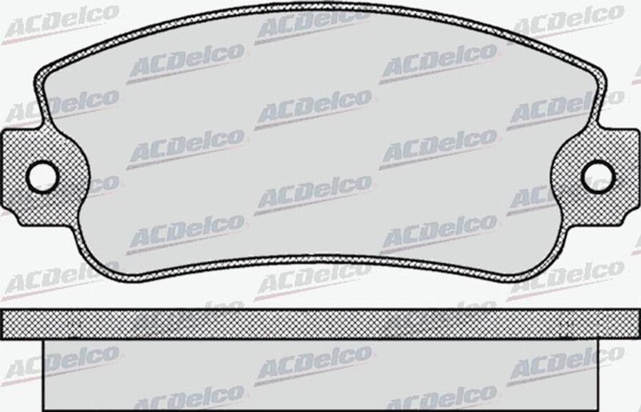 ACDelco AC436181D - Kit pastiglie freno, Freno a disco autozon.pro