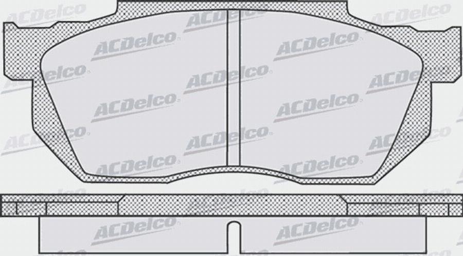 ACDelco AC438581D - Kit pastiglie freno, Freno a disco autozon.pro