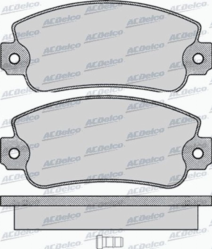 ACDelco AC433481D - Kit pastiglie freno, Freno a disco autozon.pro