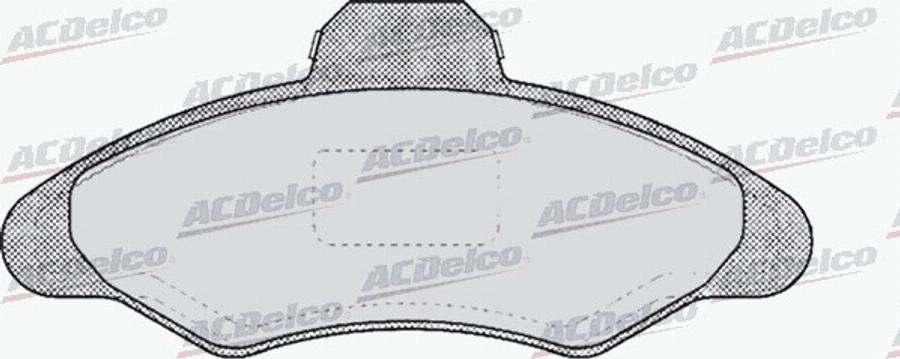 ACDelco AC432481D - Kit pastiglie freno, Freno a disco autozon.pro