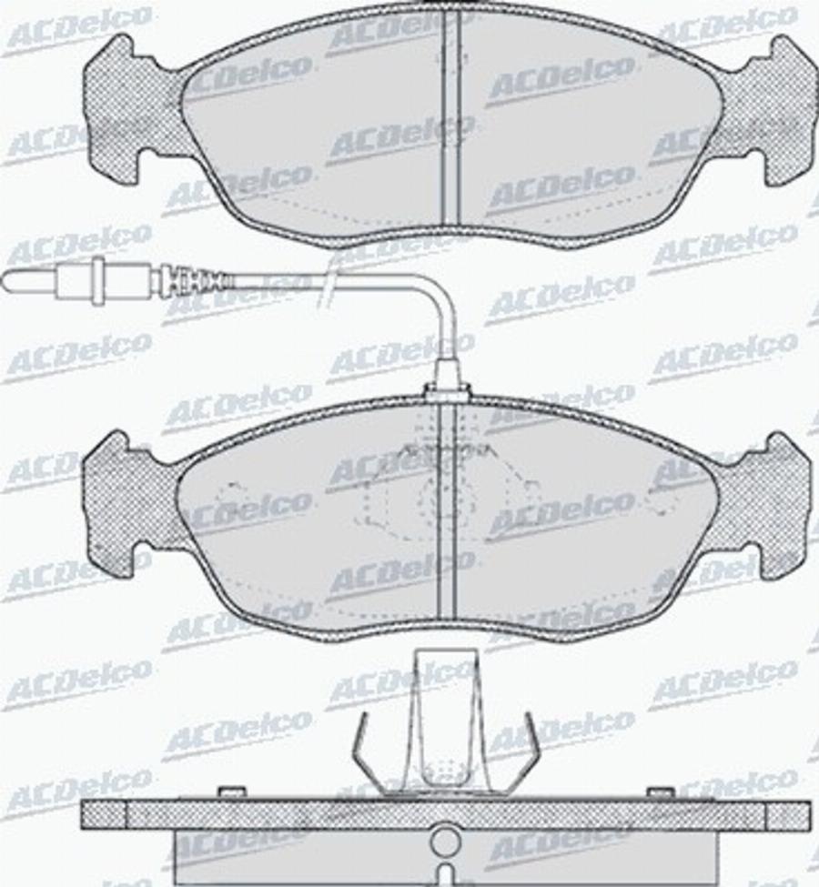 ACDelco AC475881D - Kit pastiglie freno, Freno a disco autozon.pro