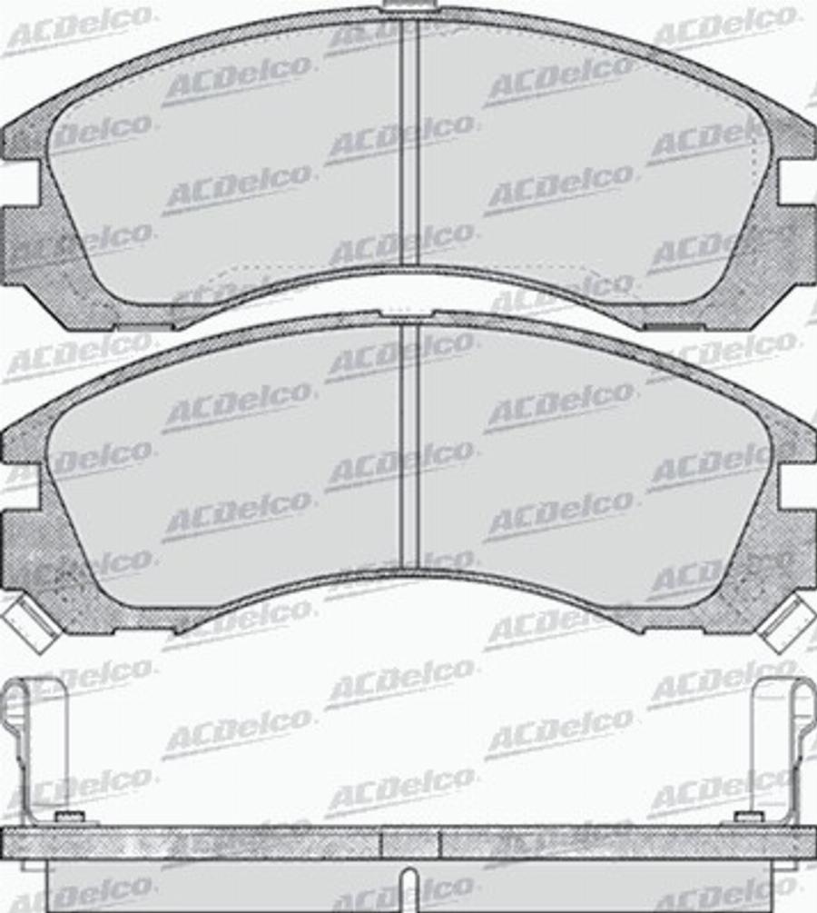 ACDelco AC478081D - Kit pastiglie freno, Freno a disco autozon.pro