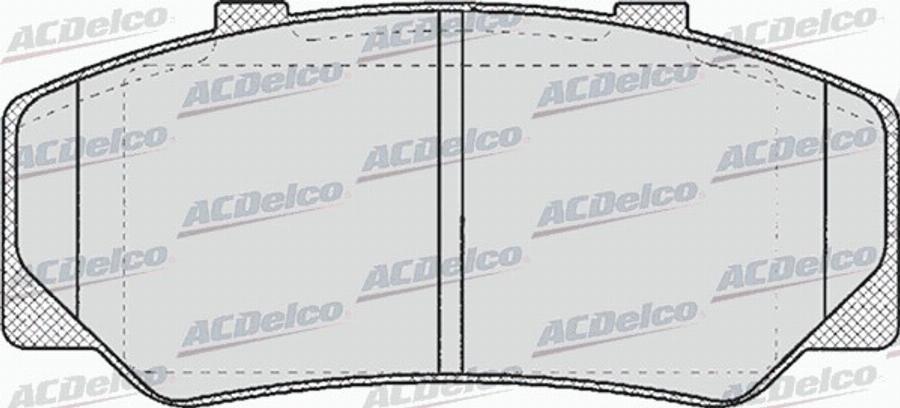 ACDelco AC473981D - Kit pastiglie freno, Freno a disco autozon.pro