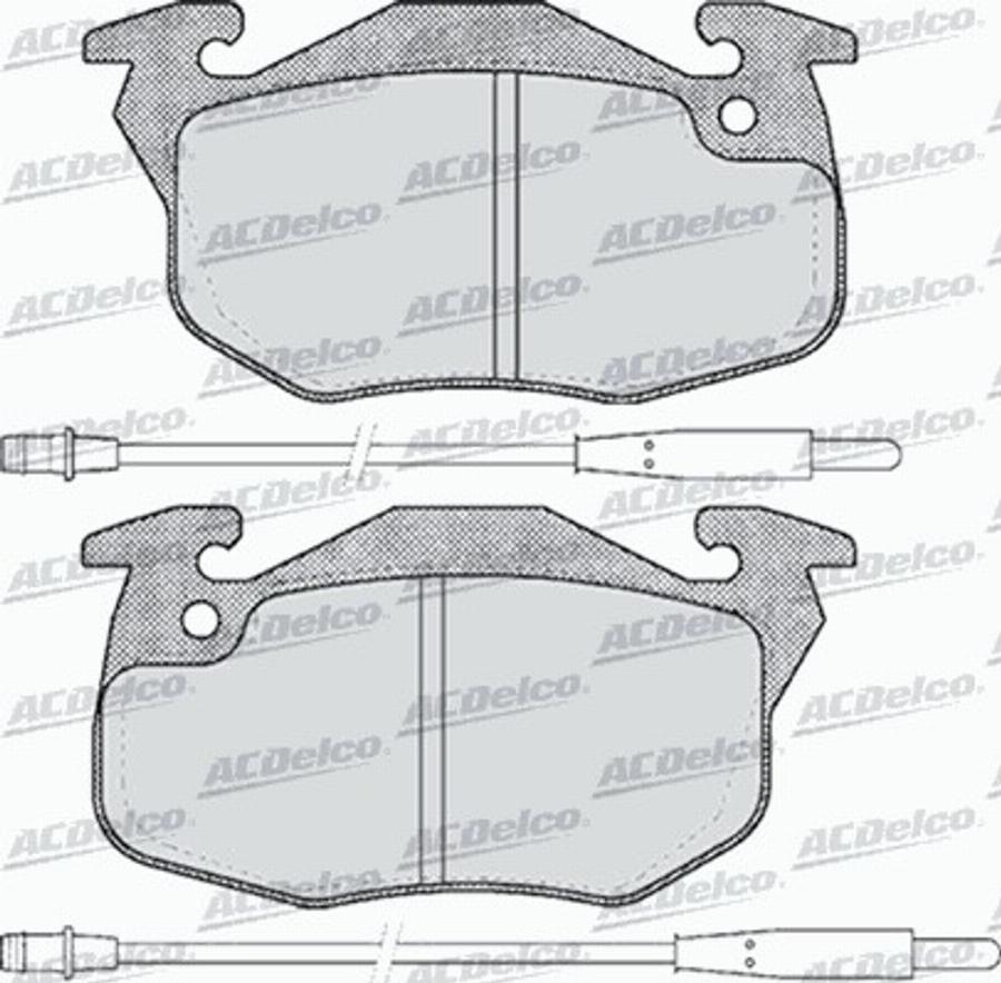 ACDelco AC553781D - Kit pastiglie freno, Freno a disco autozon.pro