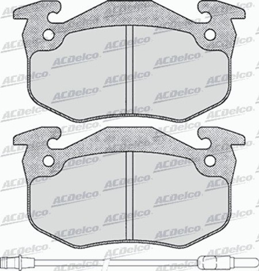 ACDelco AC528281D - Kit pastiglie freno, Freno a disco autozon.pro