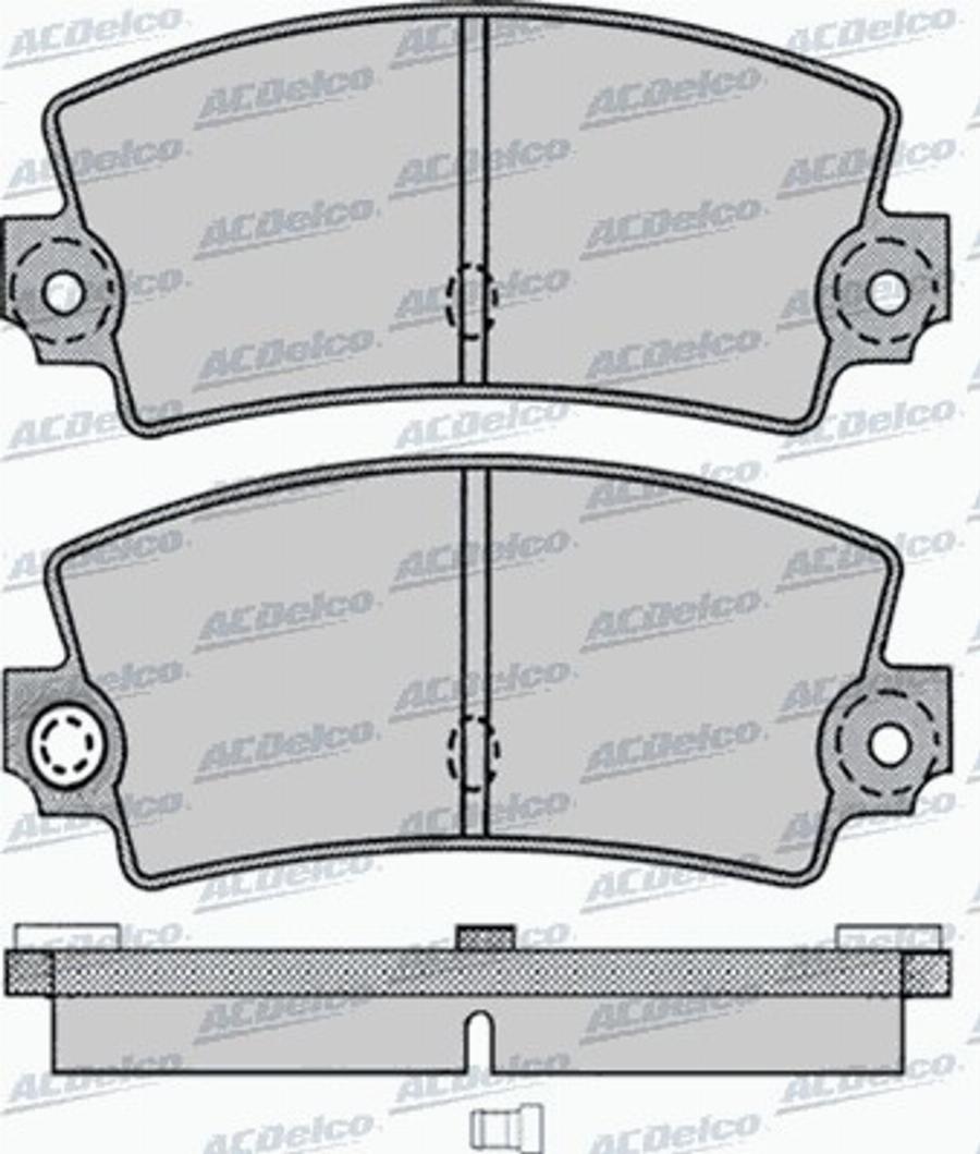 ACDelco AC522687D - Kit pastiglie freno, Freno a disco autozon.pro