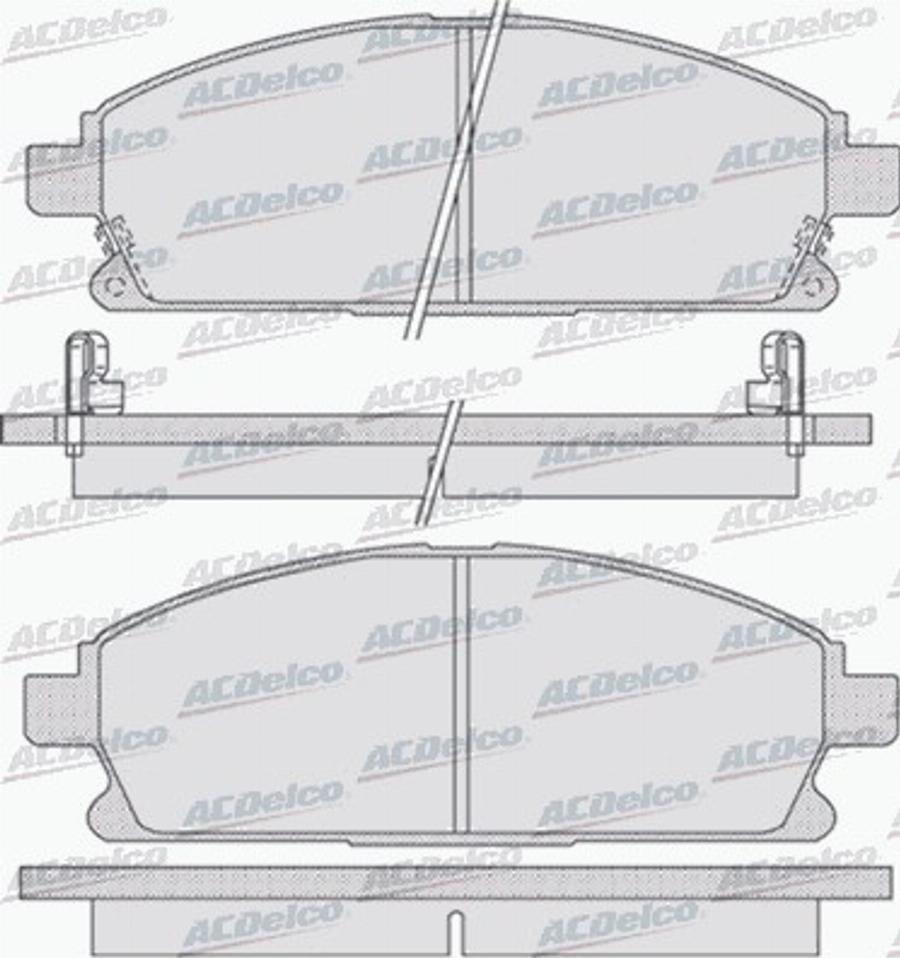 ACDelco AC695381D - Kit pastiglie freno, Freno a disco autozon.pro