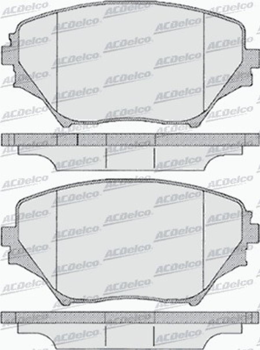 ACDelco AC696881D - Kit pastiglie freno, Freno a disco autozon.pro