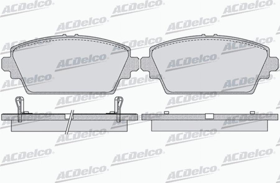 ACDelco AC690081D - Kit pastiglie freno, Freno a disco autozon.pro