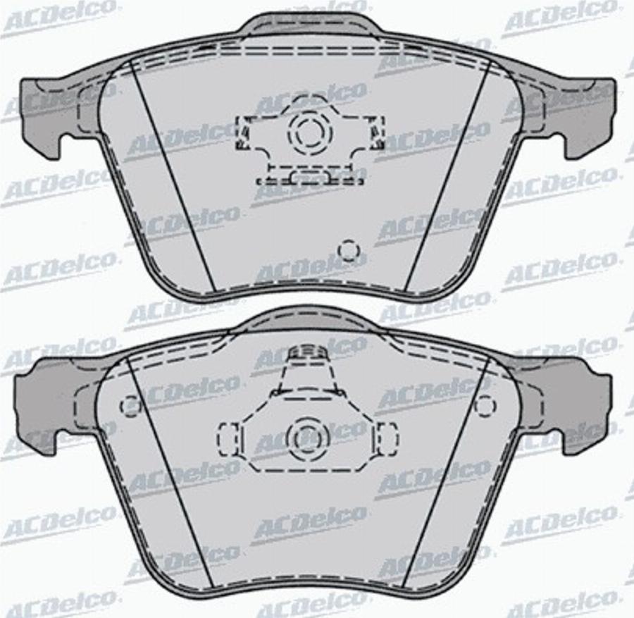 ACDelco AC698081D - Kit pastiglie freno, Freno a disco autozon.pro