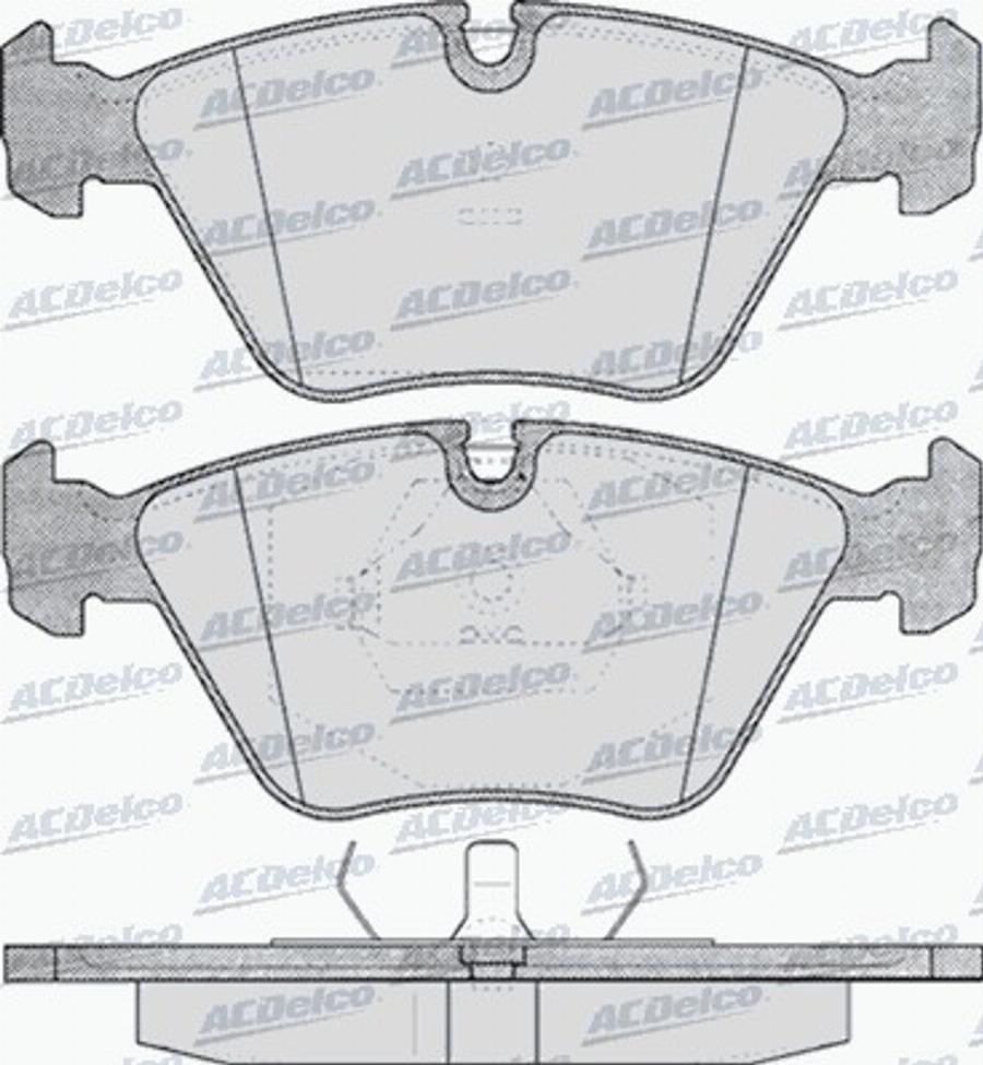 ACDelco AC649281D - Kit pastiglie freno, Freno a disco autozon.pro