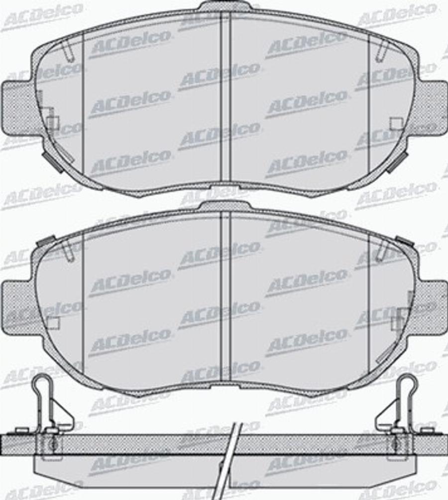 ACDelco AC645581D - Kit pastiglie freno, Freno a disco autozon.pro