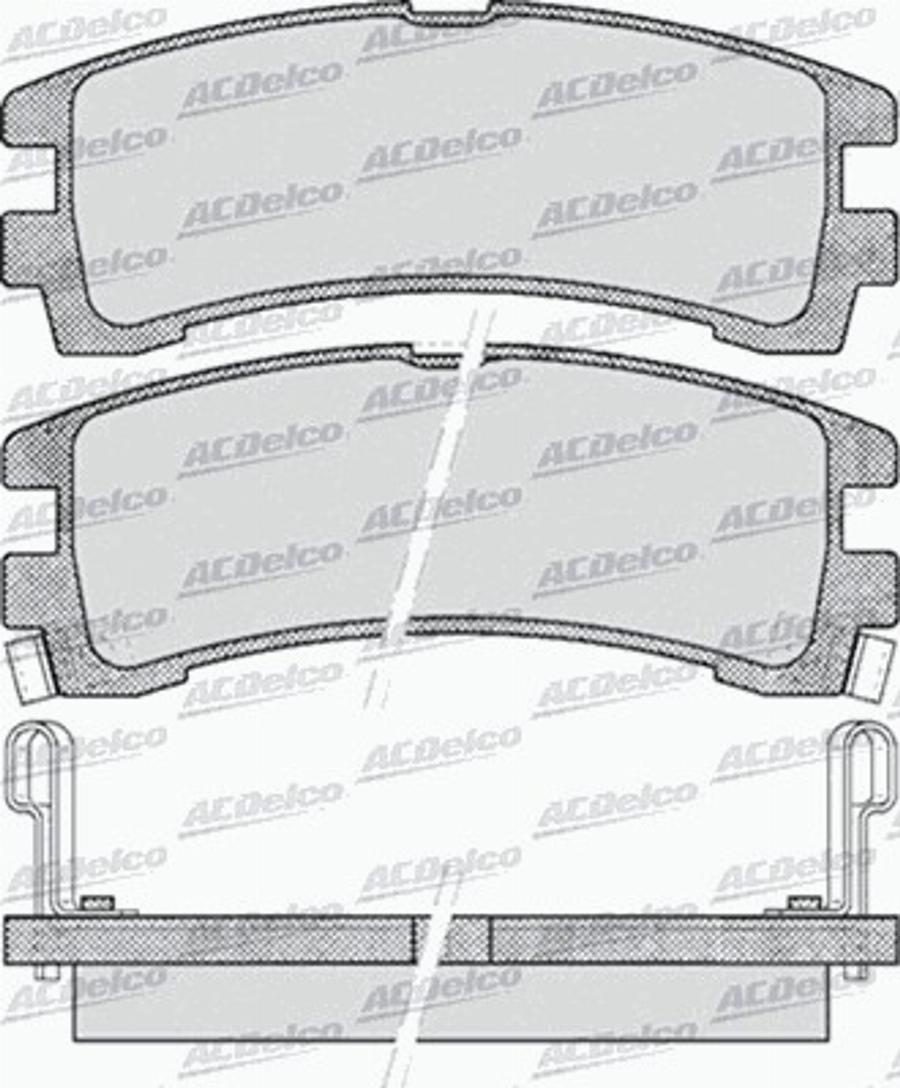 ACDelco AC641881D - Kit pastiglie freno, Freno a disco autozon.pro