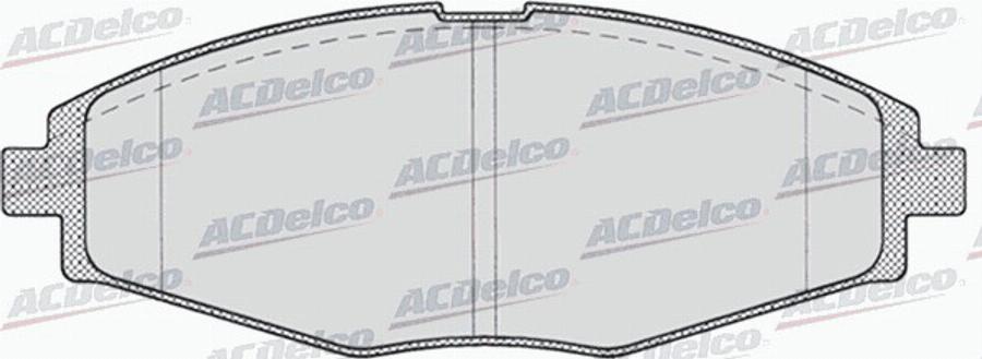 ACDelco AC642281D - Kit pastiglie freno, Freno a disco autozon.pro