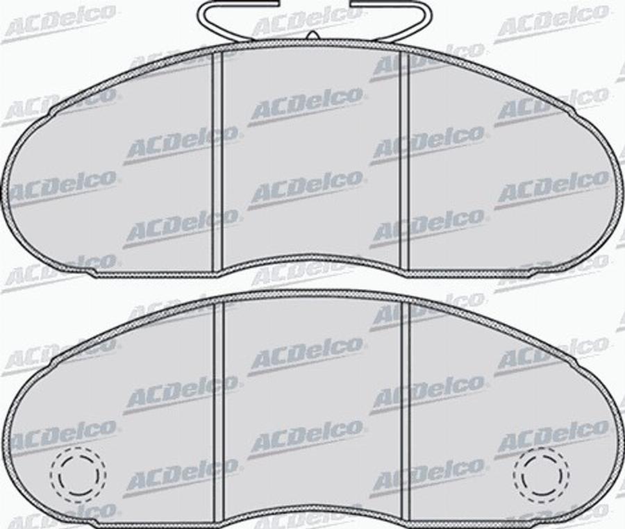 ACDelco AC664281D - Kit pastiglie freno, Freno a disco autozon.pro