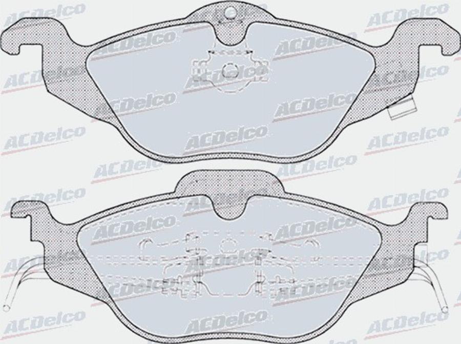 ACDelco AC666281D - Kit pastiglie freno, Freno a disco autozon.pro