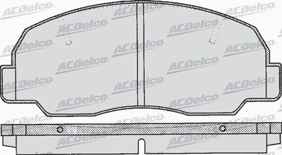 ACDelco AC661981D - Kit pastiglie freno, Freno a disco autozon.pro