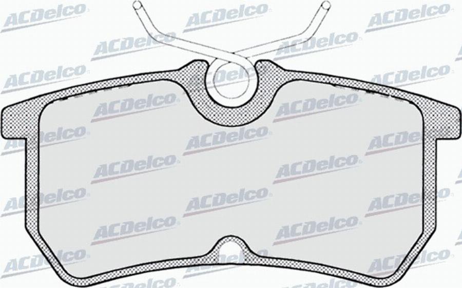 ACDelco AC668781D - Kit pastiglie freno, Freno a disco autozon.pro