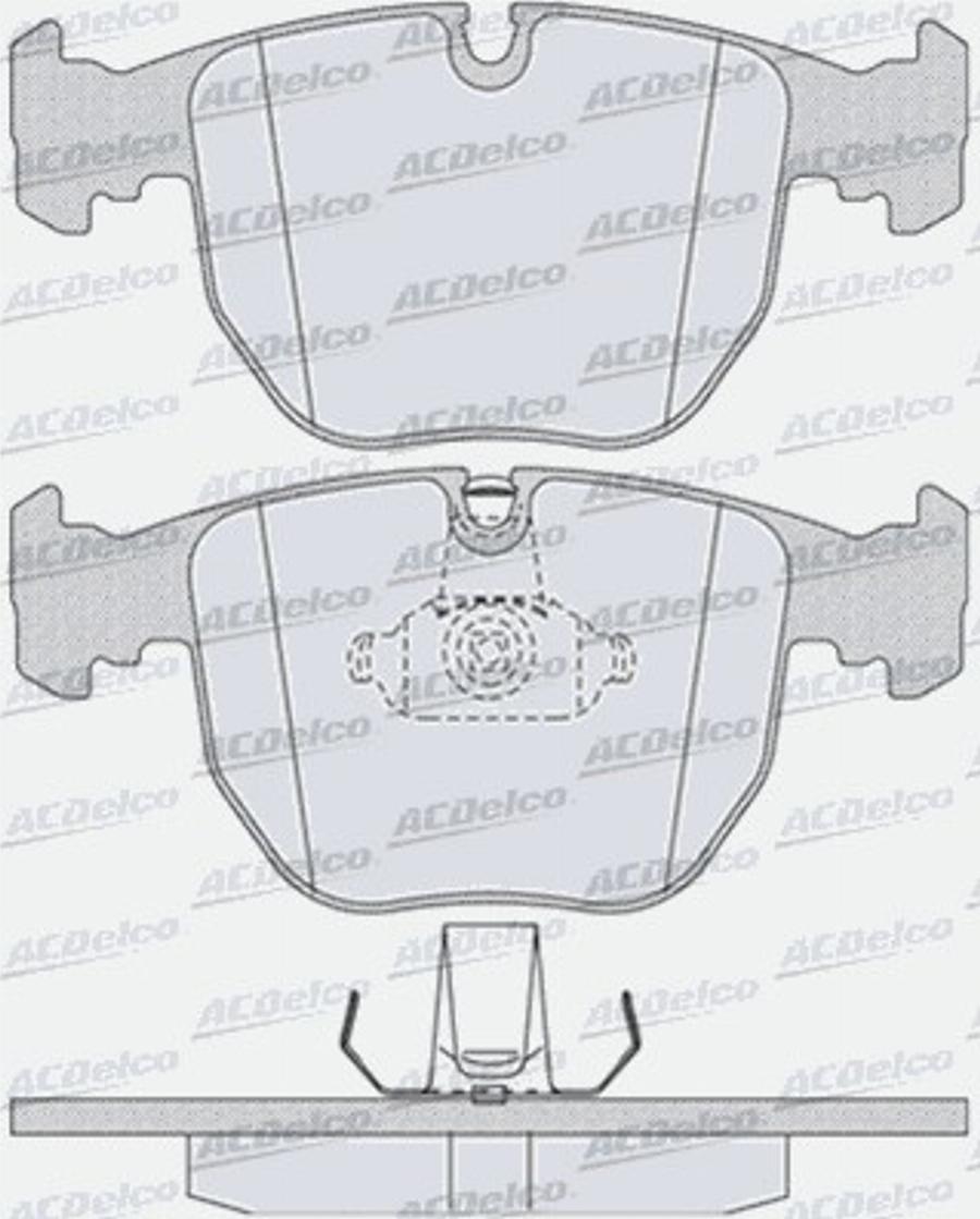 ACDelco AC605381D - Kit pastiglie freno, Freno a disco autozon.pro