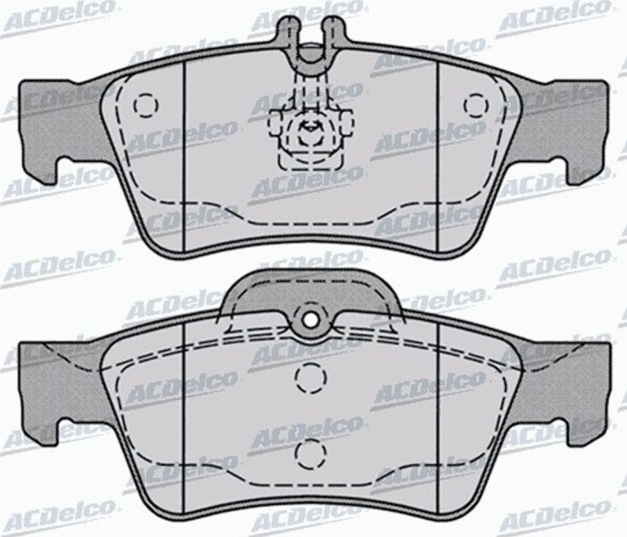 ACDelco AC603781D - Kit pastiglie freno, Freno a disco autozon.pro