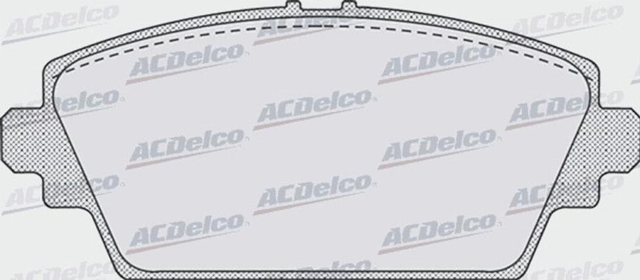 ACDelco AC607981D - Kit pastiglie freno, Freno a disco autozon.pro