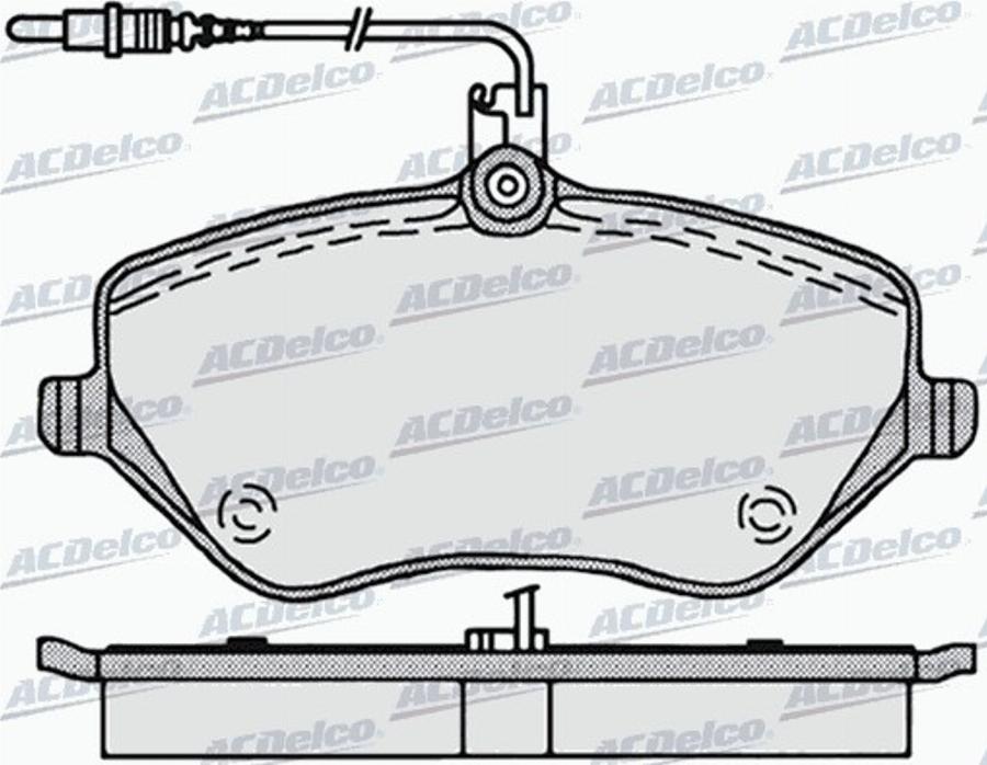 ACDelco AC619781D - Kit pastiglie freno, Freno a disco autozon.pro