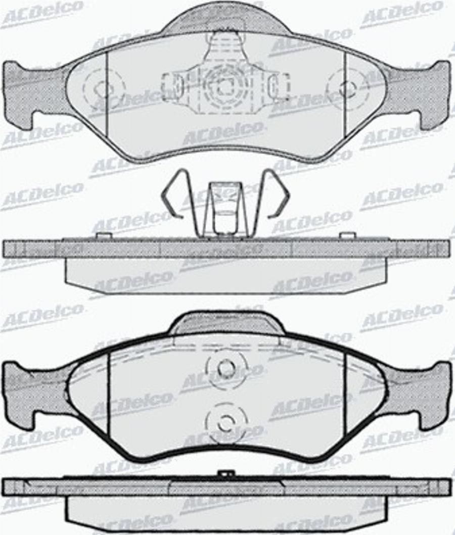 ACDelco AC685381D - Kit pastiglie freno, Freno a disco autozon.pro