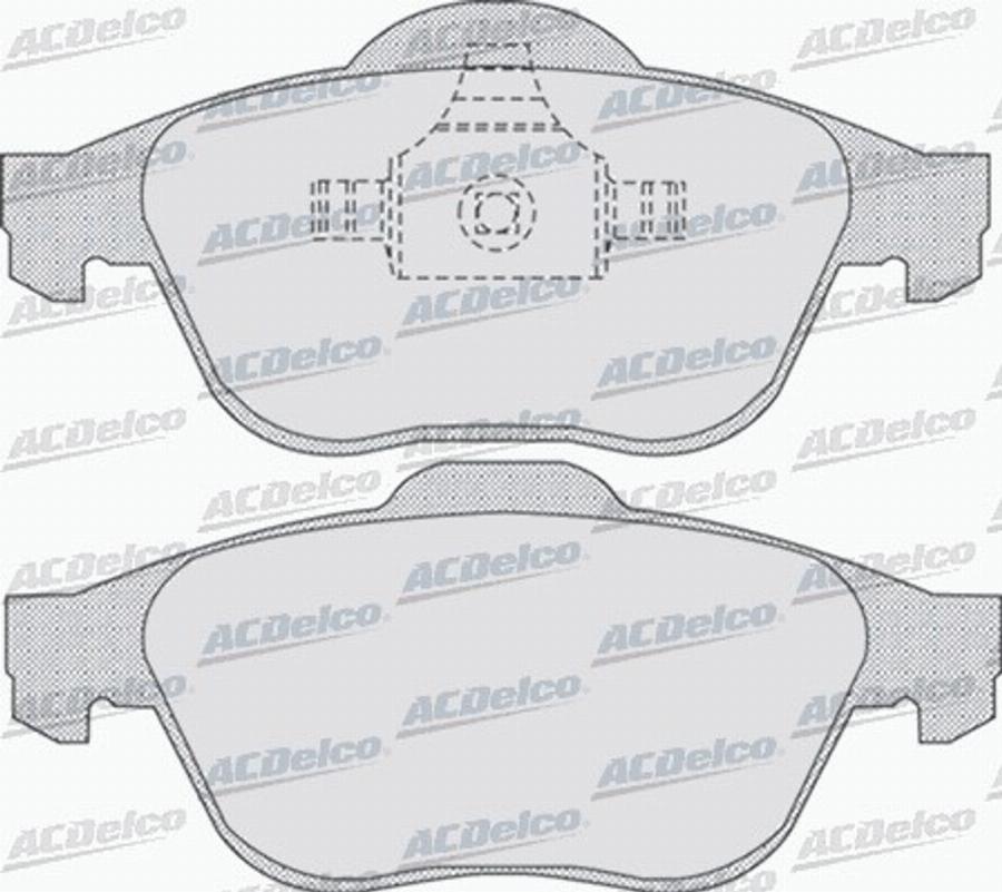 ACDelco AC686481D - Kit pastiglie freno, Freno a disco autozon.pro