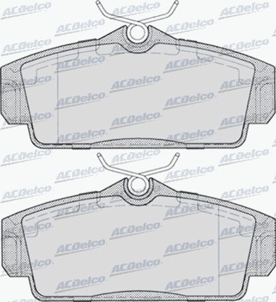 ACDelco AC680781D - Kit pastiglie freno, Freno a disco autozon.pro