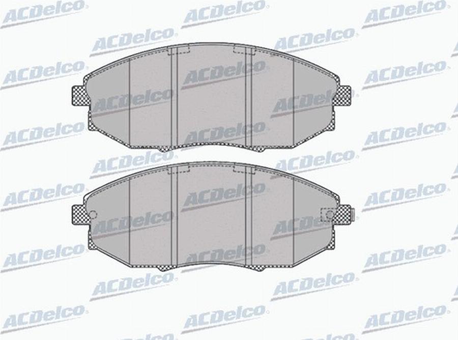 ACDelco AC687981D - Kit pastiglie freno, Freno a disco autozon.pro