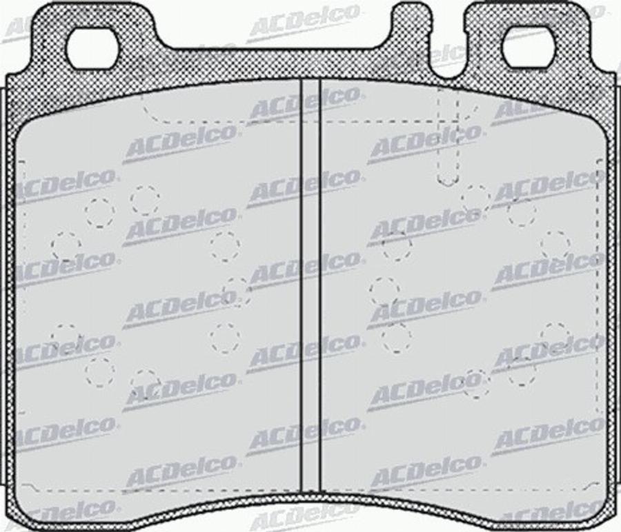 ACDelco AC634981D - Kit pastiglie freno, Freno a disco autozon.pro