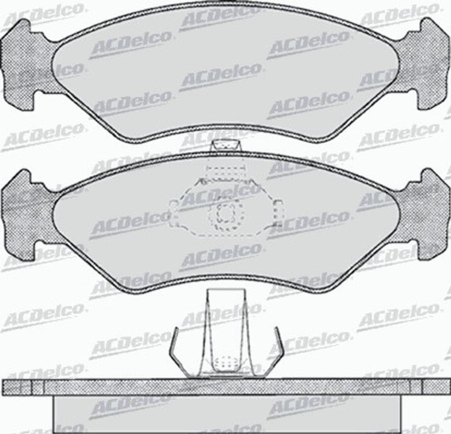 ACDelco AC633481D - Kit pastiglie freno, Freno a disco autozon.pro