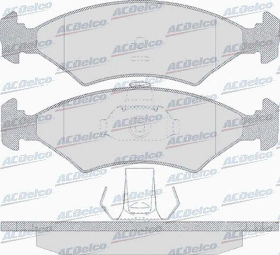 ACDelco AC633681D - Kit pastiglie freno, Freno a disco autozon.pro