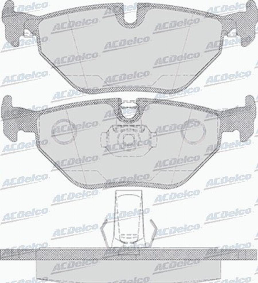 ACDelco AC637181D - Kit pastiglie freno, Freno a disco autozon.pro