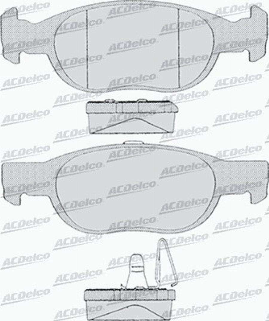 ACDelco AC624381D - Kit pastiglie freno, Freno a disco autozon.pro