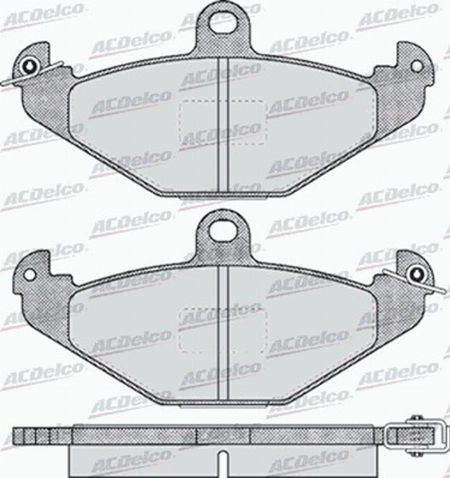 ACDelco AC625581D - Kit pastiglie freno, Freno a disco autozon.pro