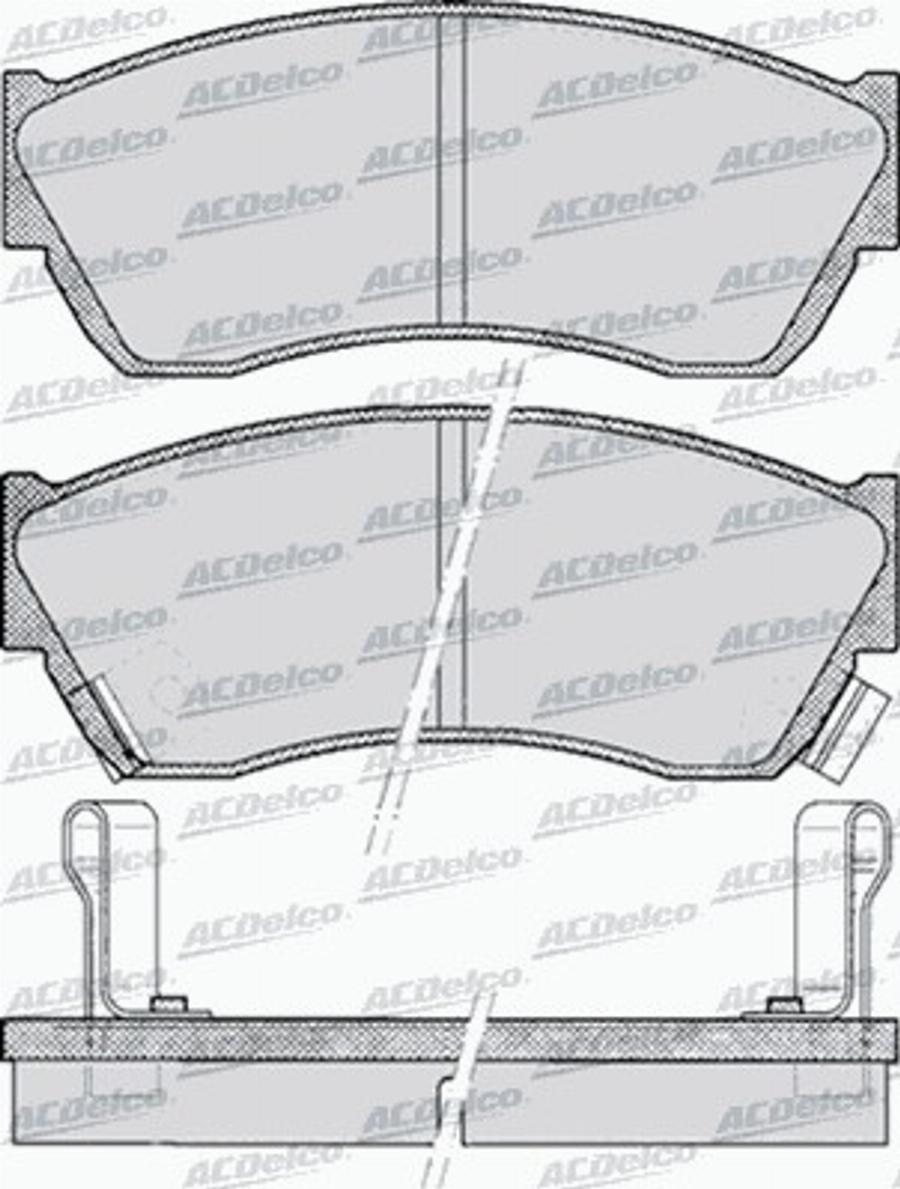 ACDelco AC620081D - Kit pastiglie freno, Freno a disco autozon.pro