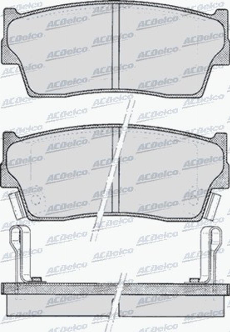 ACDelco AC623781D - Kit pastiglie freno, Freno a disco autozon.pro