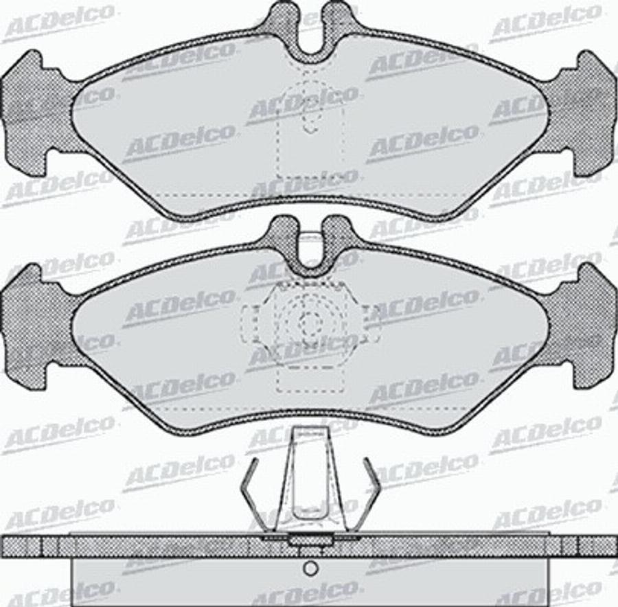 ACDelco AC627481D - Kit pastiglie freno, Freno a disco autozon.pro