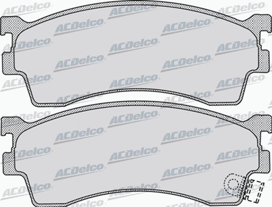 ACDelco AC679881D - Kit pastiglie freno, Freno a disco autozon.pro