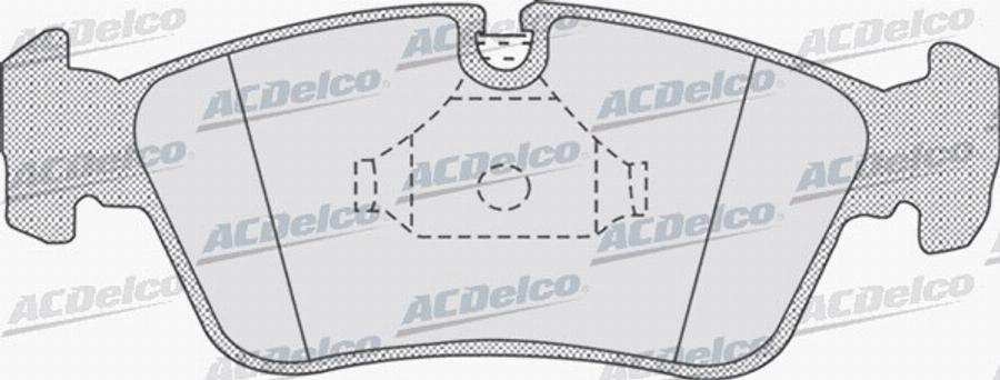 ACDelco AC672581D - Kit pastiglie freno, Freno a disco autozon.pro