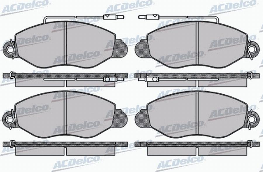 ACDelco AC058994AD - Kit pastiglie freno, Freno a disco autozon.pro