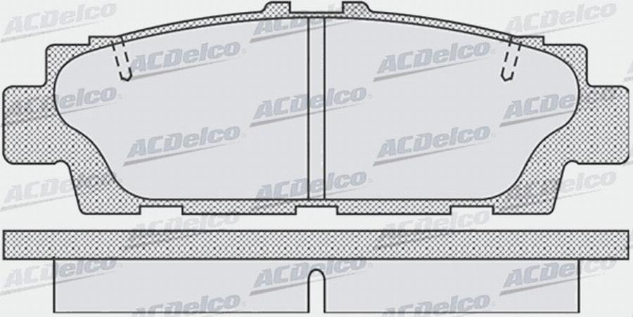 ACDelco AC058943D - Kit pastiglie freno, Freno a disco autozon.pro