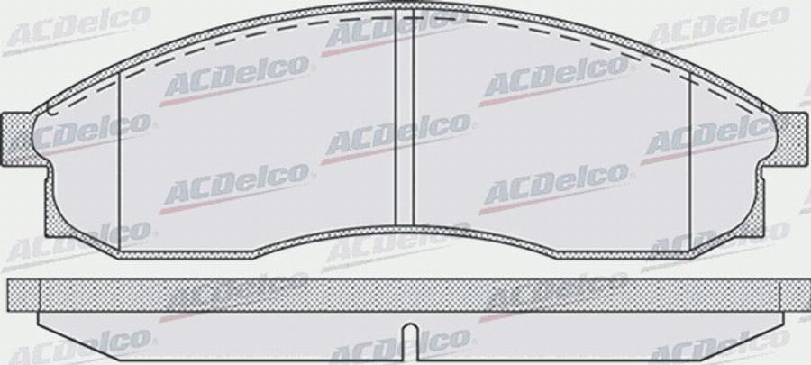 ACDelco AC058942D - Kit pastiglie freno, Freno a disco autozon.pro