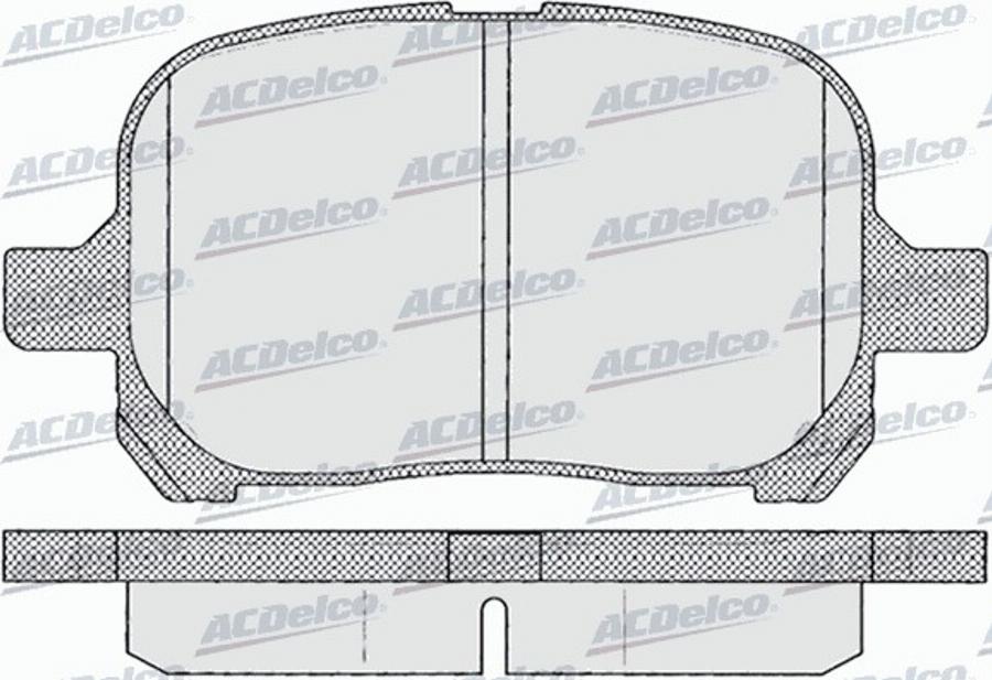 ACDelco AC058953D - Kit pastiglie freno, Freno a disco autozon.pro