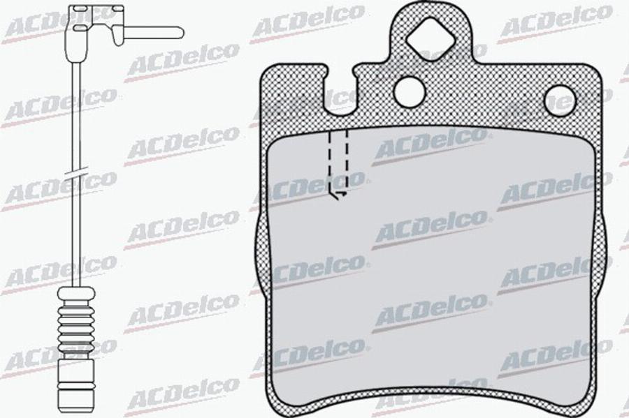 ACDelco AC058957AD - Kit pastiglie freno, Freno a disco autozon.pro