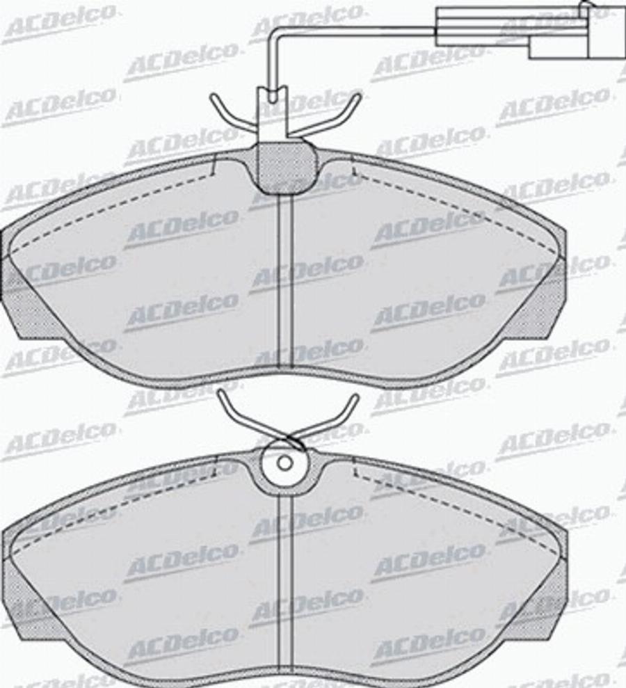 ACDelco AC058964D - Kit pastiglie freno, Freno a disco autozon.pro