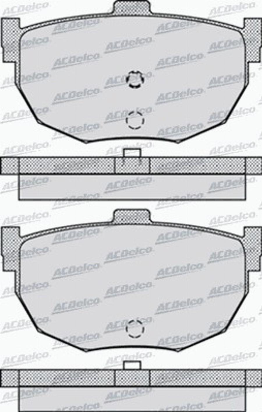 ACDelco AC058960D - Kit pastiglie freno, Freno a disco autozon.pro